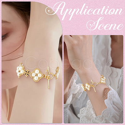 8Pcs Brass Toggle Clasps KK-BBC0018-89-1