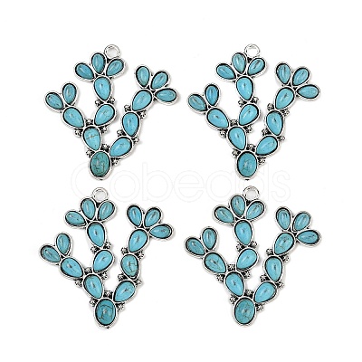 Synthetic Turquoise Pendants FIND-C068-20AS-1