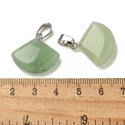 Natural Green Aventurine Pendants G-Z067-05P-06-1