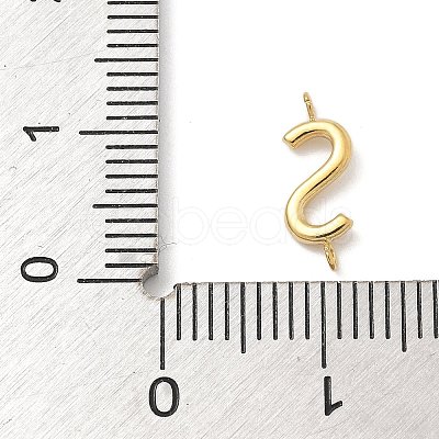 304 Stainless Steel Letter Connector Charms LS-STAS-M108-01G-19-1