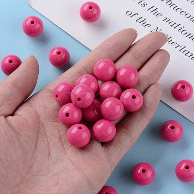 Opaque Acrylic Beads X-MACR-S370-C16mm-A13-1
