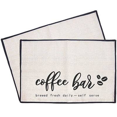 Coffee Theme Diablement Fort Cup Mats AJEW-WH0201-001-1