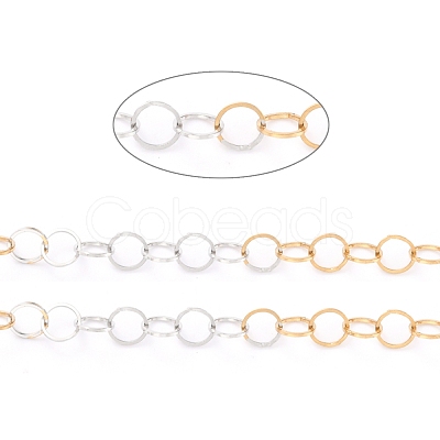 Two Tone 304 Stainless Steel Rolo Chains CHS-B001-03-A-1