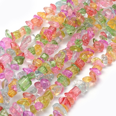 Crackle Glass Beads Strands G-P332-26-1