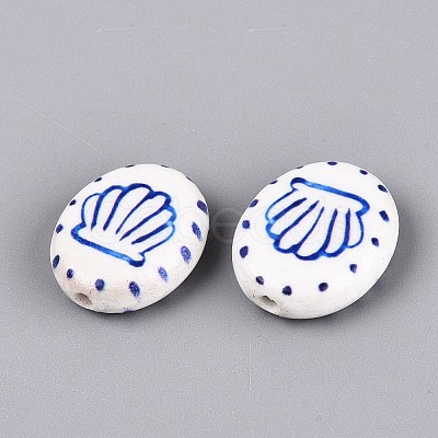 Handmade Porcelain Beads PORC-Q005-12E-1