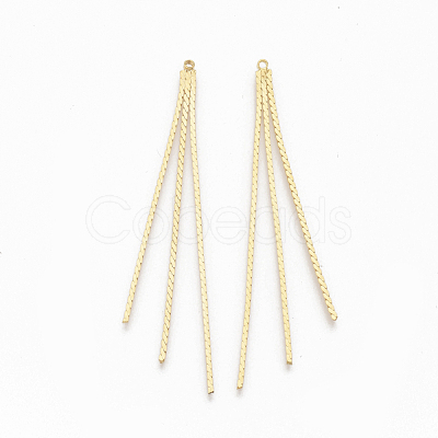 Brass Chain Tassel Big Pendants KK-Q762-002G-NF-1