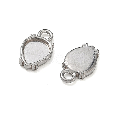 304 Stainless Steel Pendant Cabochon Settings SA-CBAE5AC-06P-1