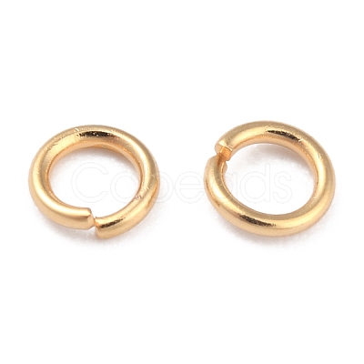 Rack Plating Brass Open Jump Rings KK-O139-18E-G-1