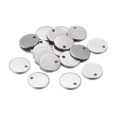 Non-Tarnish 201 Stainless Steel Charms STAS-F255-043P-10mm-1