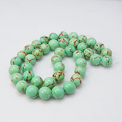 Synthetic Turquoise Beads Strands X-TURQ-H038-8mm-XXS10-1