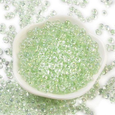 6/0 Inside Colours Fringe Glass Seed Beads SEED-A034-03E-1