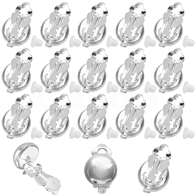40Pcs Brass Earring Findings KK-SC0005-52S-1