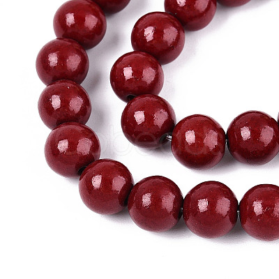 Synthetic Turquoise Round Beads Strands TURQ-T004-14B-1