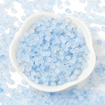 Frosted Glass Beads FGLA-D300-01K-1