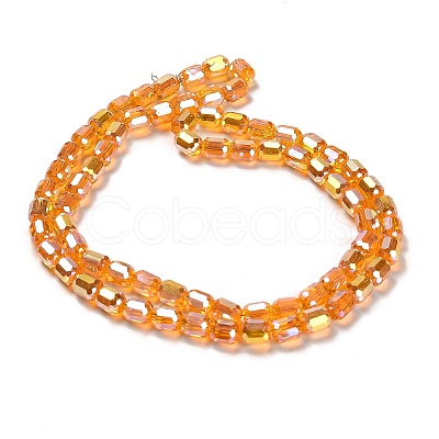 Electroplate Glass Beads Strands EGLA-D030-19D-1