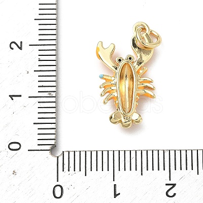 Brass Micro Pave Cubic Zirconia Pendants KK-H255-01B-G02-1