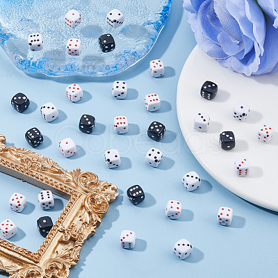 210Pcs 3 Colors Acrylic Beads FIND-HS0001-45-1