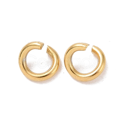 Ion Plating(IP) 304 Stainless Steel Open Jump Rings X-STAS-R091-01G-B-1