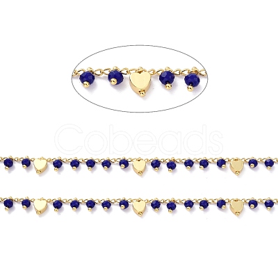 Handmade Glass Beaded Chains CHC-I038-14G-03-1