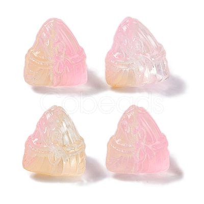 Baking Paint Glass Beads GLAA-S202-15C-1