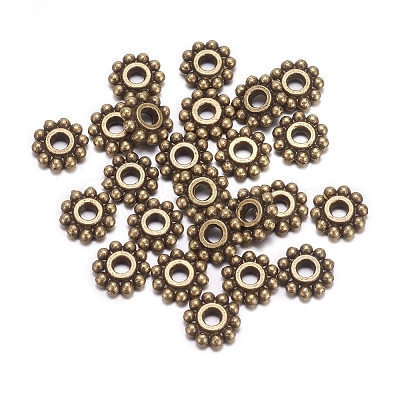 Gear Tibetan Style Alloy Spacer Beads LS-MAB145-NF-1