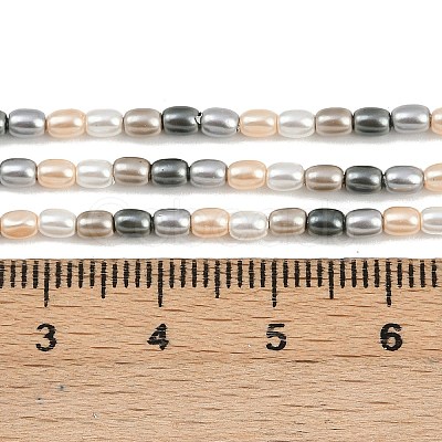 Electroplated Shell Pearl Beads Strands BSHE-H113-06A-03-1