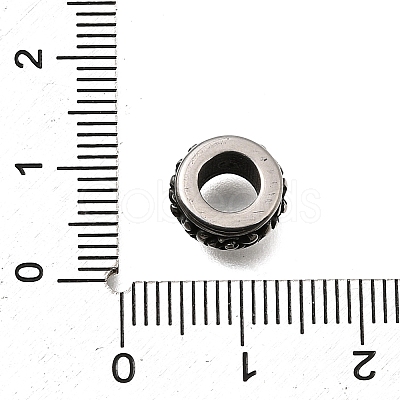 304 Stainless Steel European Beads STAS-H263-18AS-1