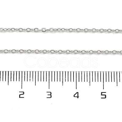 Non-Tarnish 304 Stainless Steel Cable Chains Necklace for Men Women NJEW-N050-A02-S15-1