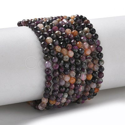 Natural Ruby Beads Strands G-L651-C07-3mm-1