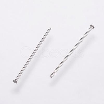 Tarnish Resistant 304 Stainless Steel Flat Head Pins STAS-K146-044-20mm-1