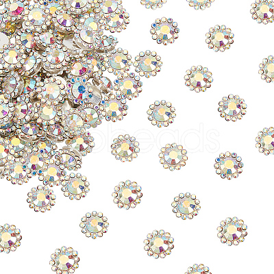 Glass Rhinestone Cabochons FIND-OC0002-33B-1