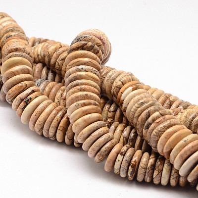 Natural Picture Jasper Graduated Beads Strands G-K115-80-1