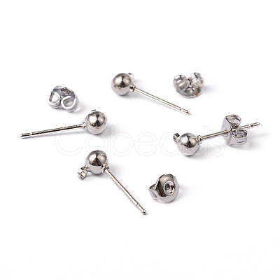 Brass Post Earring Findings EC593-1