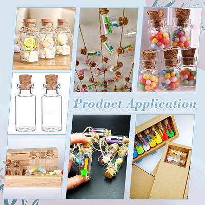 Miniature Glass Bottles LS-AJEW-WH0709-008-1