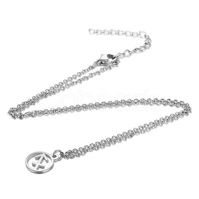 Non-Tarnish 201 Stainless Steel Pendants Necklaces NJEW-S063-TN505-9-1