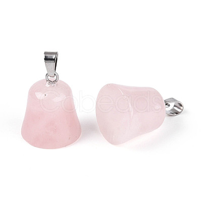 Natural Rose Quartz Pendants G-N349-15P-07-1