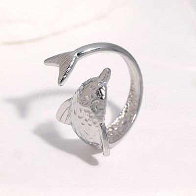 304 Stainless Steel Cuff Open Rings FS-WG02E6D-01-1