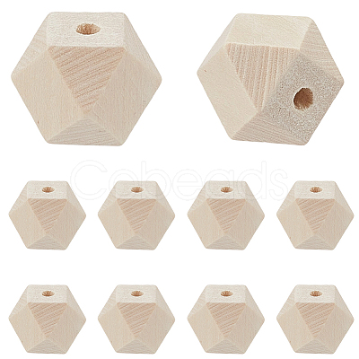 36Pcs Wood Beads WOOD-SP0001-51B-1