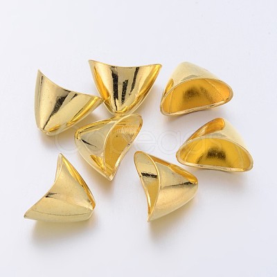 Tibetan Style Alloy Triangle Apetalous Bead Cones TIBE-5212-G-LF-1