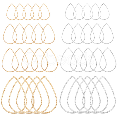 80Pcs 10 Style Brass Linking Rings KK-BC0009-24-1