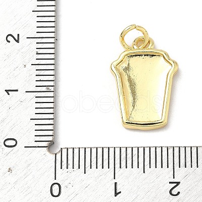 Brass Enamel Pendants KK-H255-11B-G-1