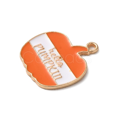 Thanksgiving Day Golden Tone Alloy Enamel Pendants LS-ENAM-M002-02F-G-1