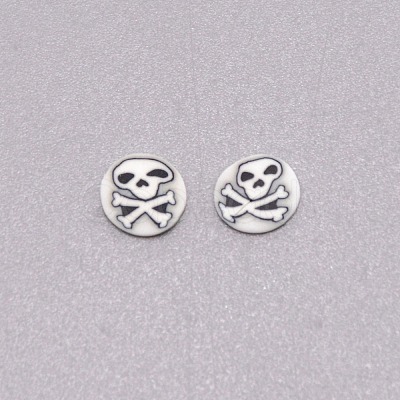 Handmade Polymer Clay Slice Cabochons MRMJ-WH0073-52B-1