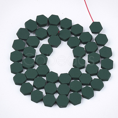 Spray Painted Non-magnetic Synthetic Hematite Beads Strands G-T116-03C-14-1