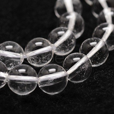 Natural Quartz Crystal Beads Strands G-G735-21-6mm-A-1