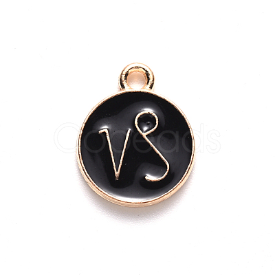 Alloy Enamel Pendants X-ENAM-S124-01A-08E-1