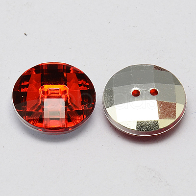 Taiwan Acrylic Rhinestone Buttons BUTT-F022-15mm-03-1