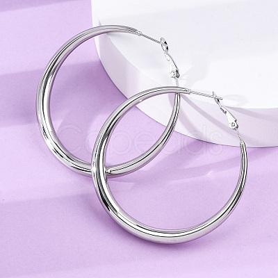 304 Stainless Steel Hoop Earrings EJEW-Z093-01P-02-1