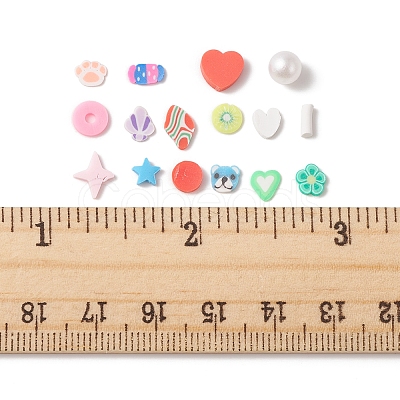 72G 12 Style Handmade Polymer Clay Sprinkles Mix CLAY-FS0001-32-1