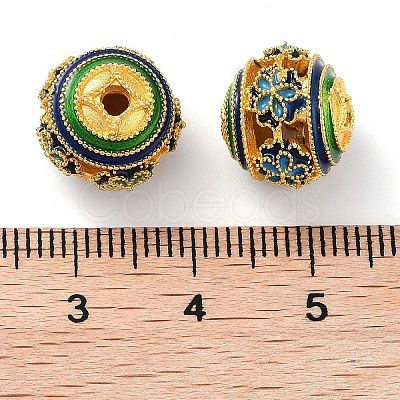 Alloy Enamel Beads ENAM-B001-08L-02-1